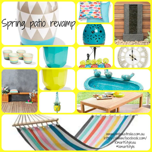 Spring patio revamp using Kmart homewares